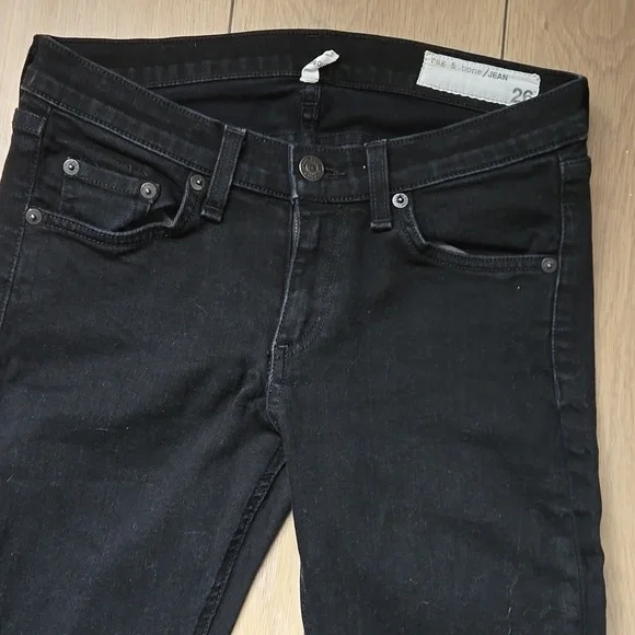 RAG&BONE Stiletto Boot Jeans size 26 in Black - Picture 3 of 10